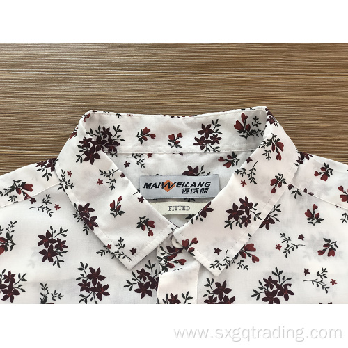 Male TC long sleeve print shirt